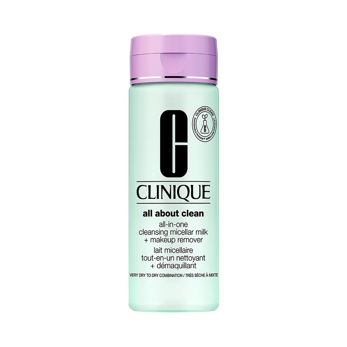 Desmaquillante Clinique para Piel Seca, Cleansing Micellar Milk + Makeup Remover