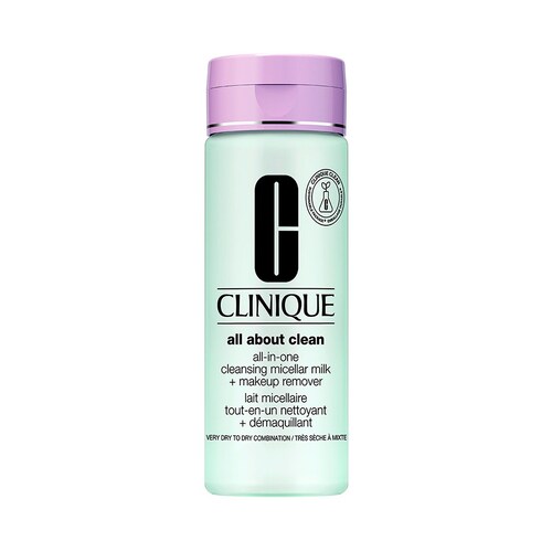 Desmaquillante Clinique para Piel Seca, Cleansing Micellar Milk + Makeup Remover
