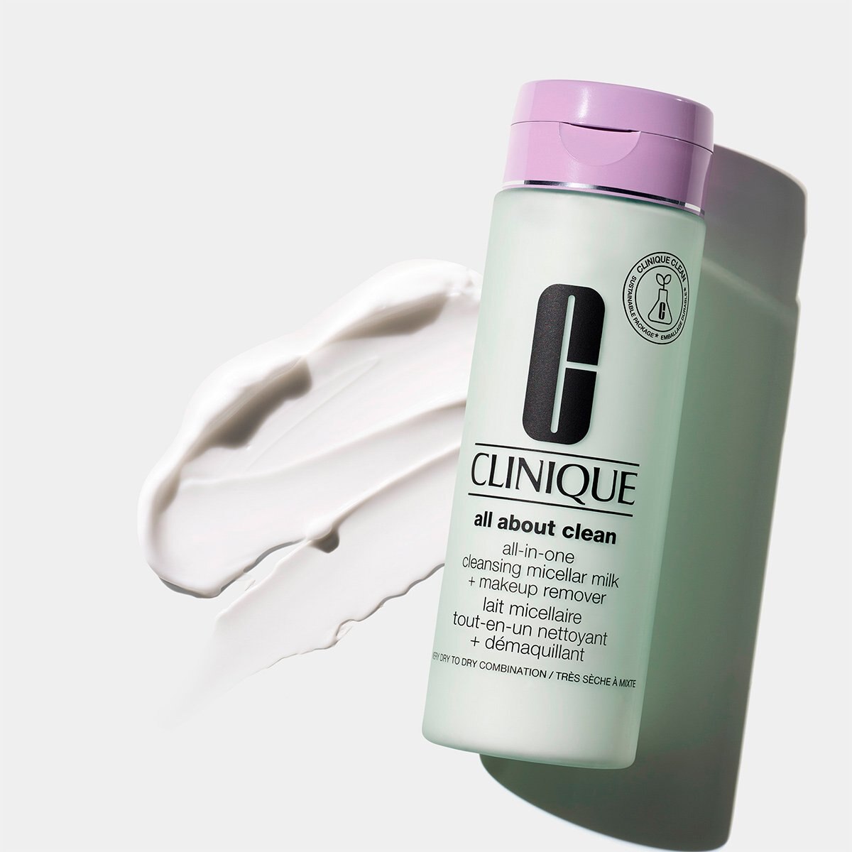 Desmaquillante Clinique para Piel Seca, Cleansing Micellar Milk + Makeup Remover
