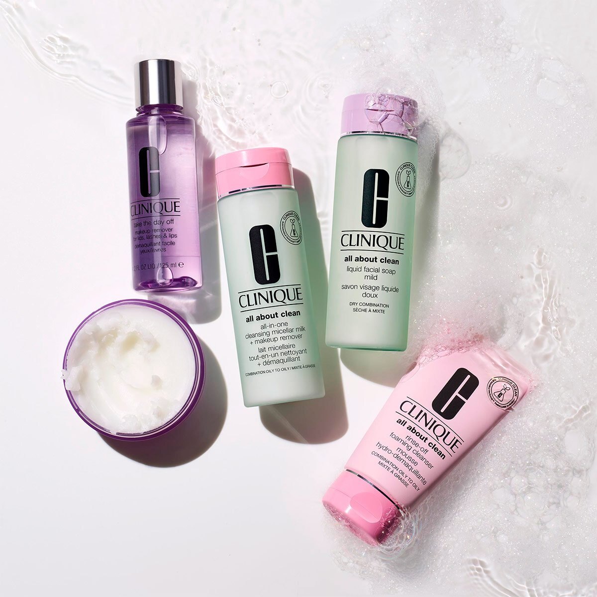 Desmaquillante Clinique para Piel Seca, Cleansing Micellar Milk + Makeup Remover