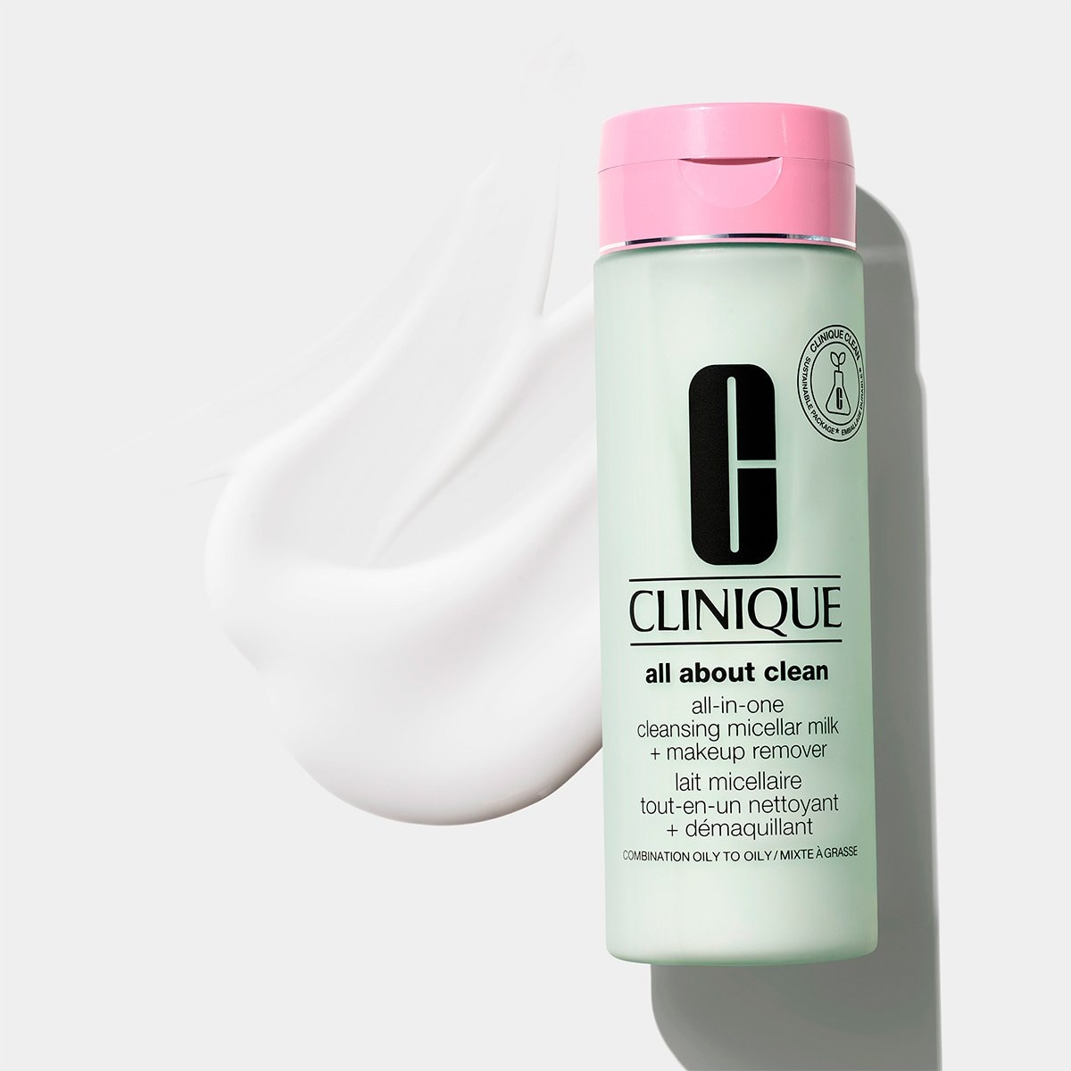 Desmaquillante Clinique para Piel Grasa, Cleansing Micellar Milk + Makeup Remover