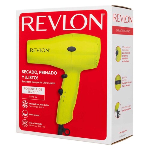 Revlon Essentials Secadora Compacta  Verde Lim&oacute;n