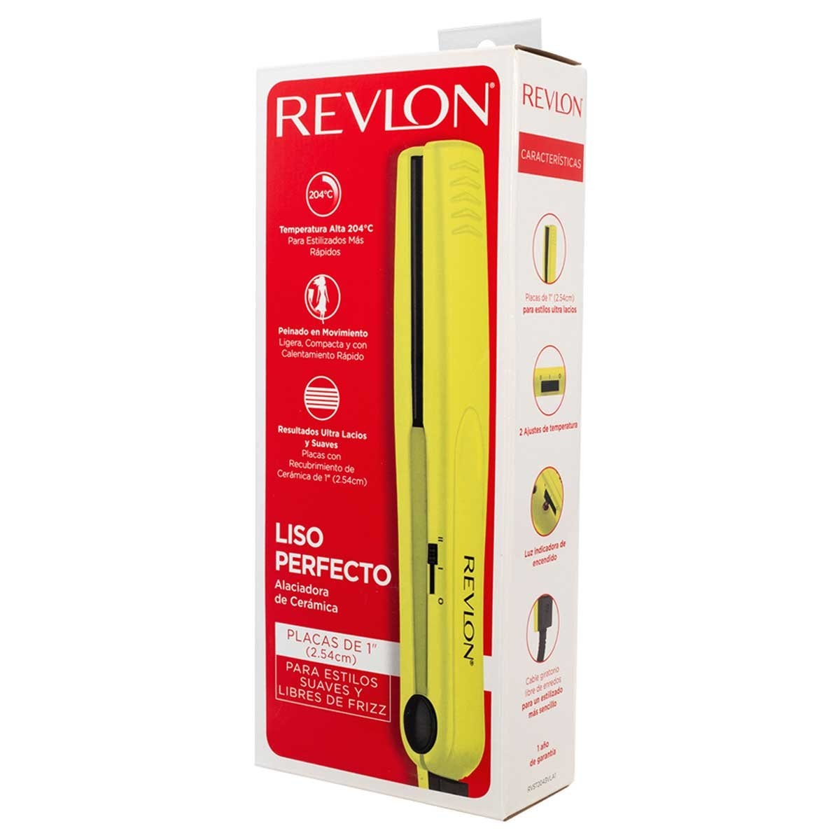 Revlon Essentials Alaciadora de Cerámica de 1\'\' Verde Limón