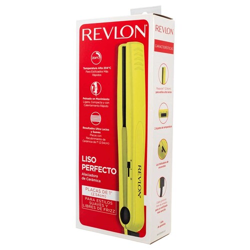 Revlon Essentials Alaciadora de Cer&aacute;mica de 1'' Verde Lim&oacute;n
