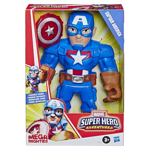 Mega Mighties Capitan America Playskool Marvel