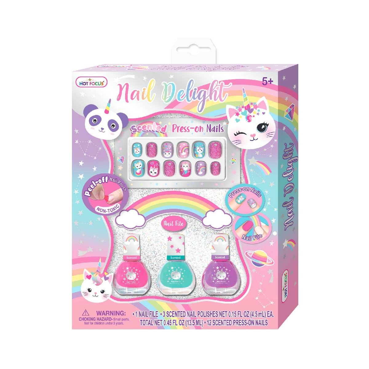 Juego Uñas Glamorosas Caticorn Hot Focus