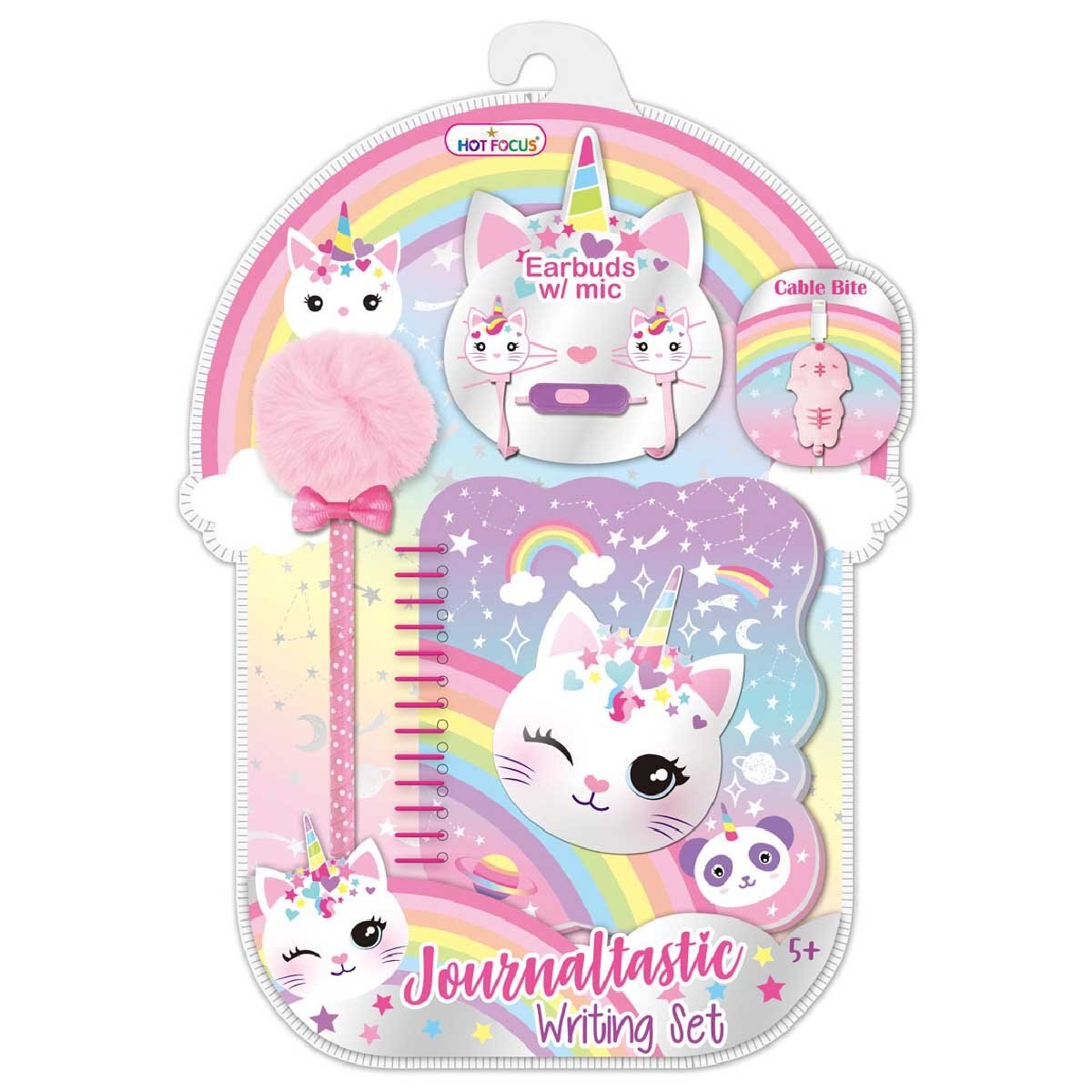 Juego de Diario Y Escritura Caticorn Hot Focus