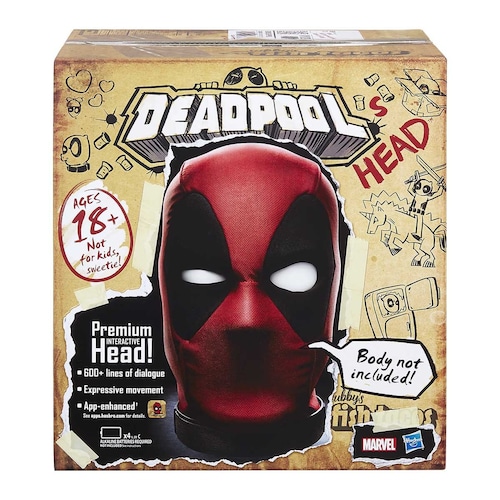 Cabeza Premium e Interactiva de Deadpool Marvel Legends