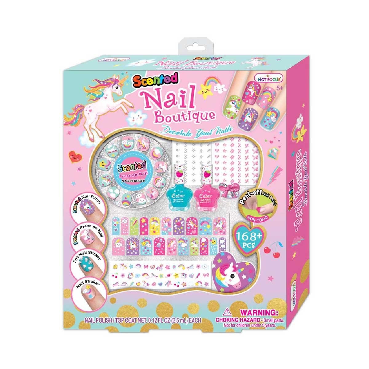 Juego de Uñas Perfumadas con Accesorios Unicornio