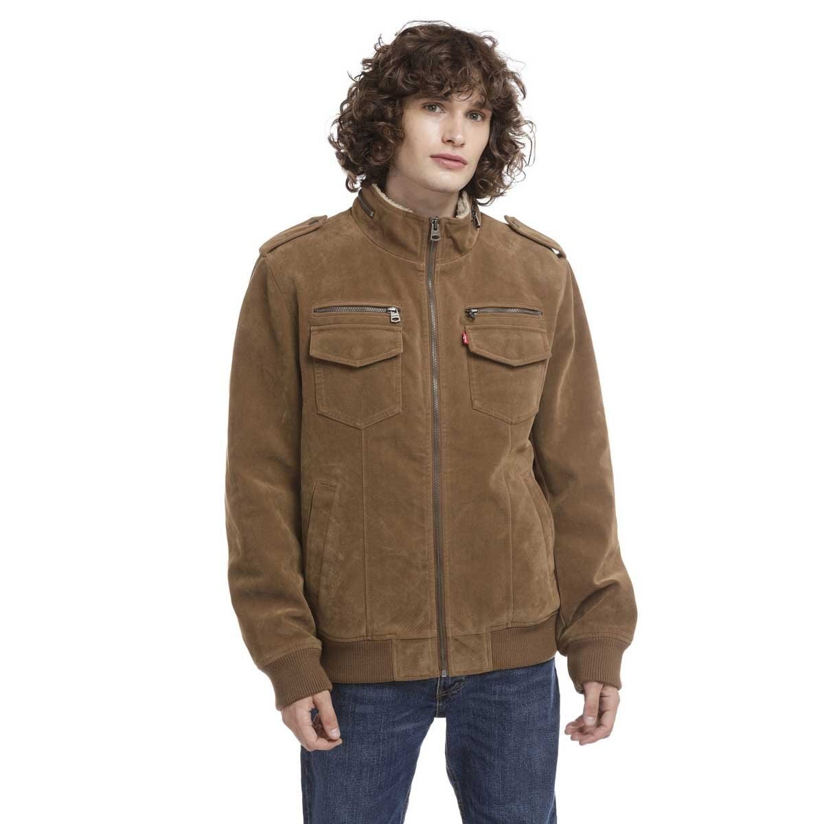 Chamarra Café de Cuello Alto para Caballero Levi's