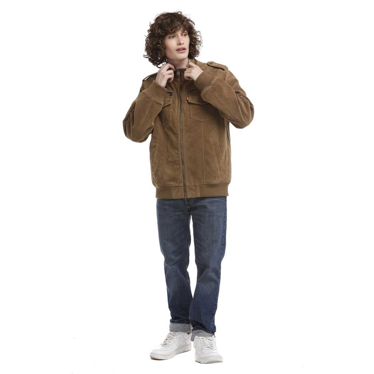 Chamarra Café de Cuello Alto para Caballero Levi's