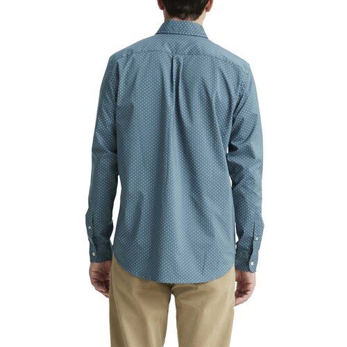 Camisa Azul Signature Comfort Flex para Caballero Dockers&reg;