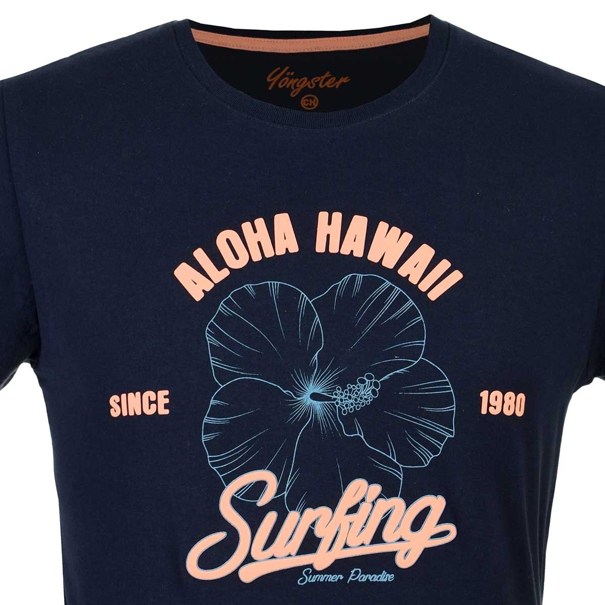 Playera Azul Obscuro Estampada para Caballero Yöngster