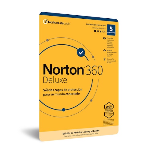 Norton 360 Deluxe 5 Dispositivos 1 Año