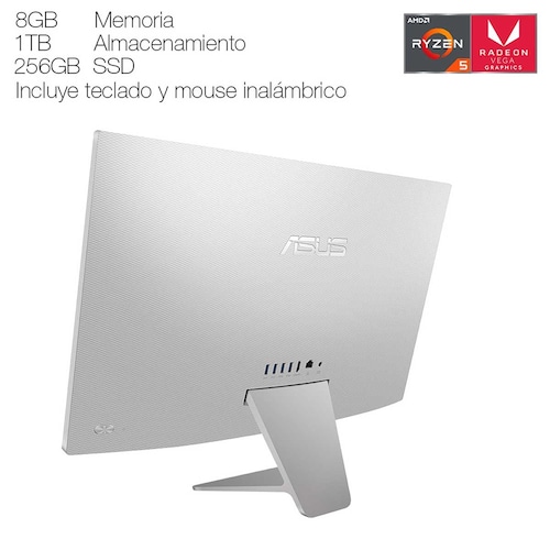 Desktop Asus Aio M241Dak-Wa050T R5 Plata
