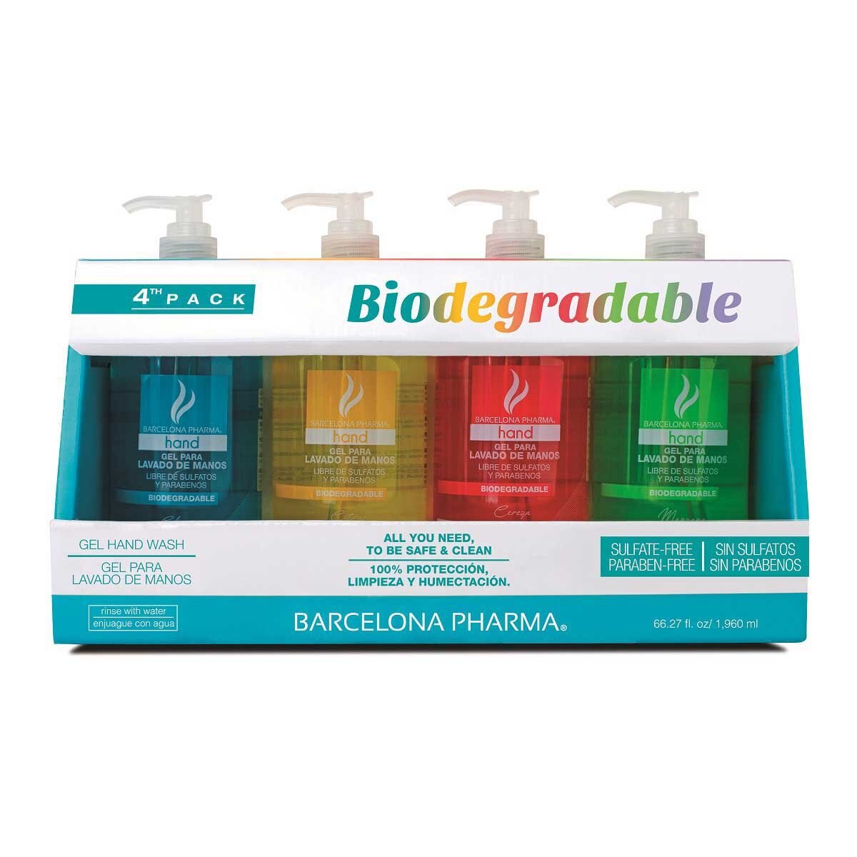 4 Pack Gel para Lavado de Manos