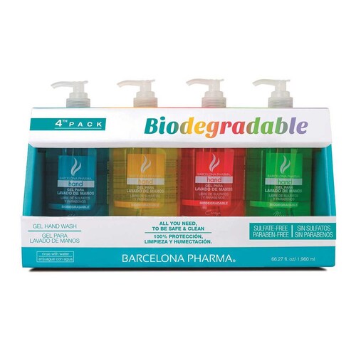 4 Pack Gel para Lavado de Manos