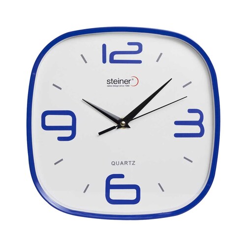 Reloj de Pared Steiner Azul con Blanco Modelo Tld-35110B-Bl