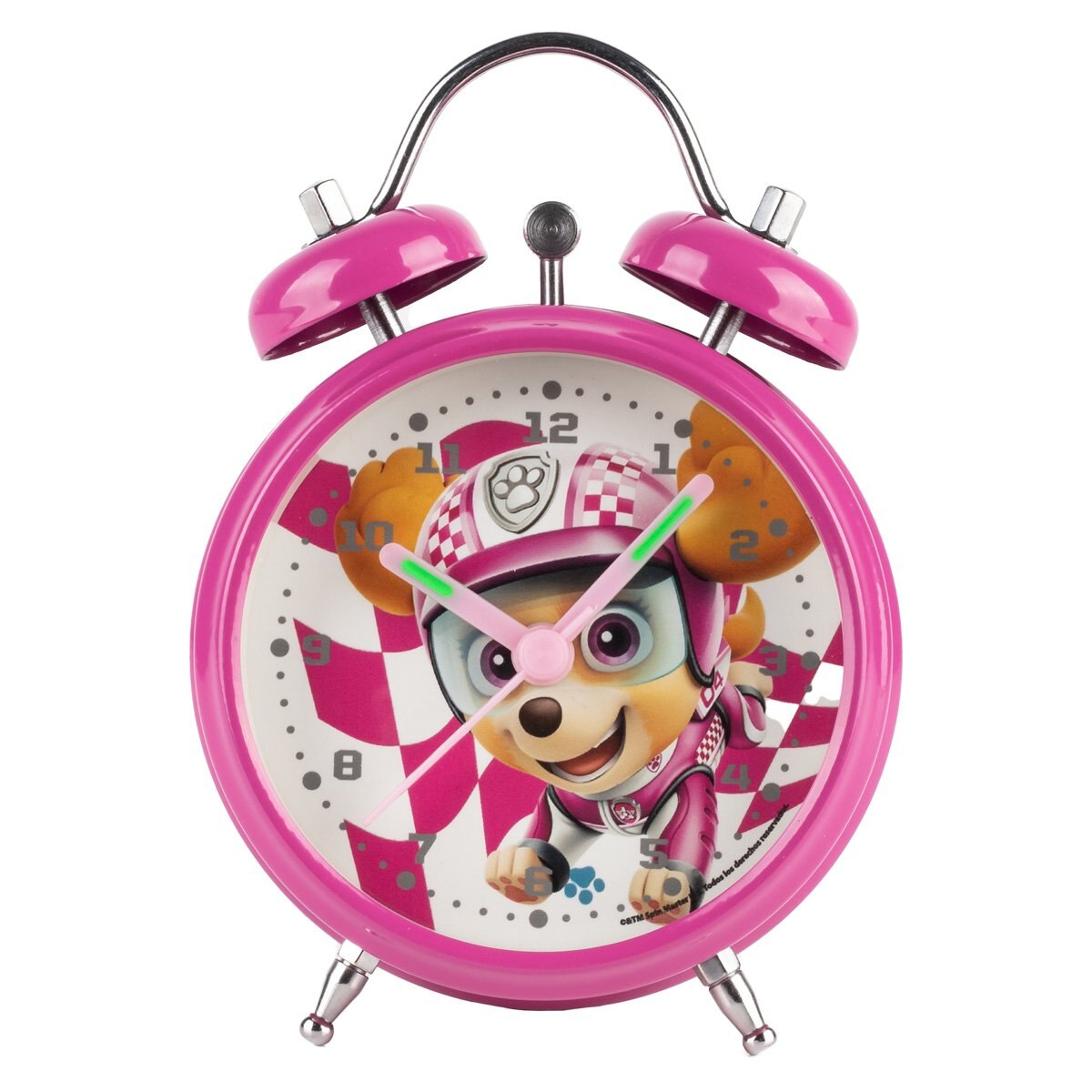 Despertador Infantil Rosa Paw Patrol Modelo Ppds01Rsrs