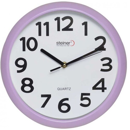 Reloj de Pared Steiner Rosa con Blanco Modelo Tld-3615D-P