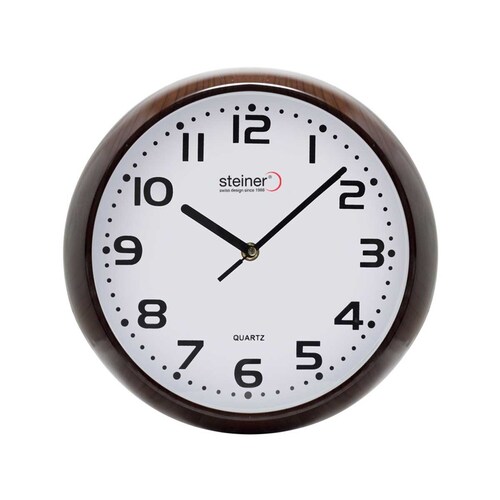 Reloj de Pared Steiner Café con Blanco Modelo Tld-35104D-Br