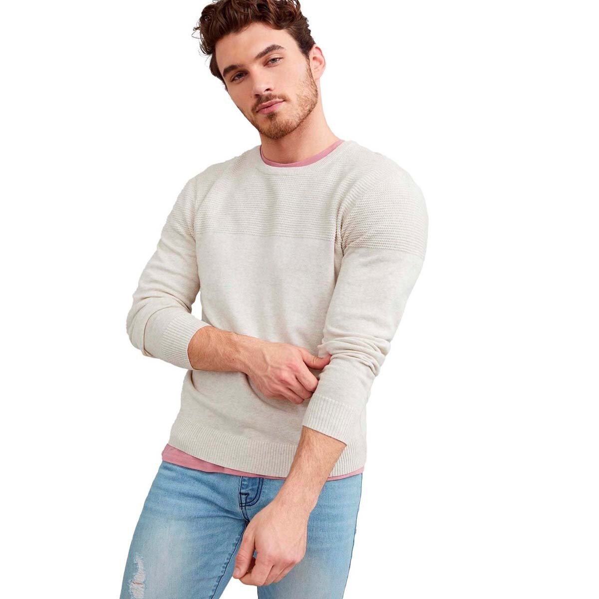 Suéter Blanco para Caballero G By Guess