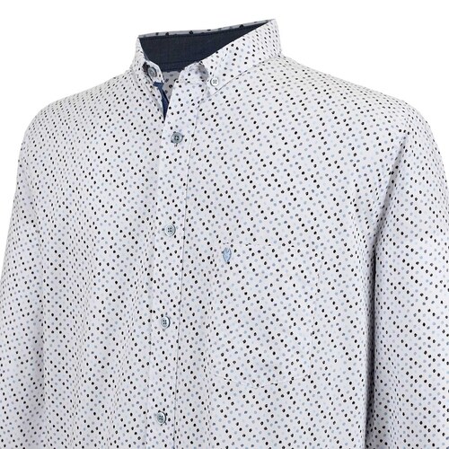 Camisa para Caballero Manga Larga Rojo Combinado Yale