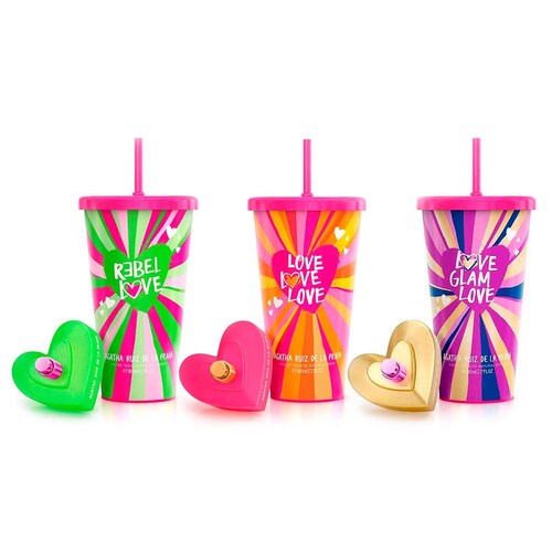 Estuche para Dama, Agatha Ruiz de la Prada, Kit Love Smoothie Collector, Edt 3 X 80 Ml