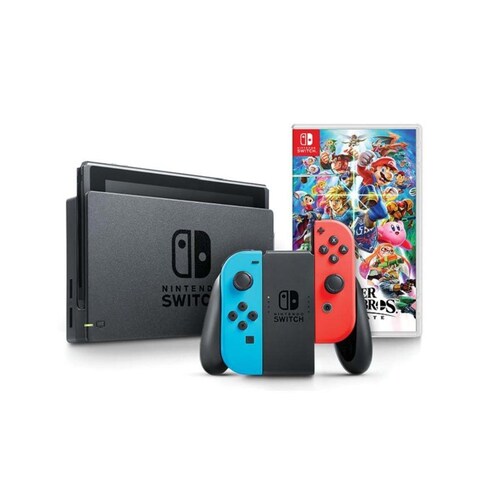 Consola Nintendo Switch Int Neon + Super Smash Bros Ultimate