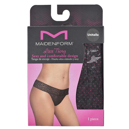 Tanga de Encaje Rojo Cereza Maidenform