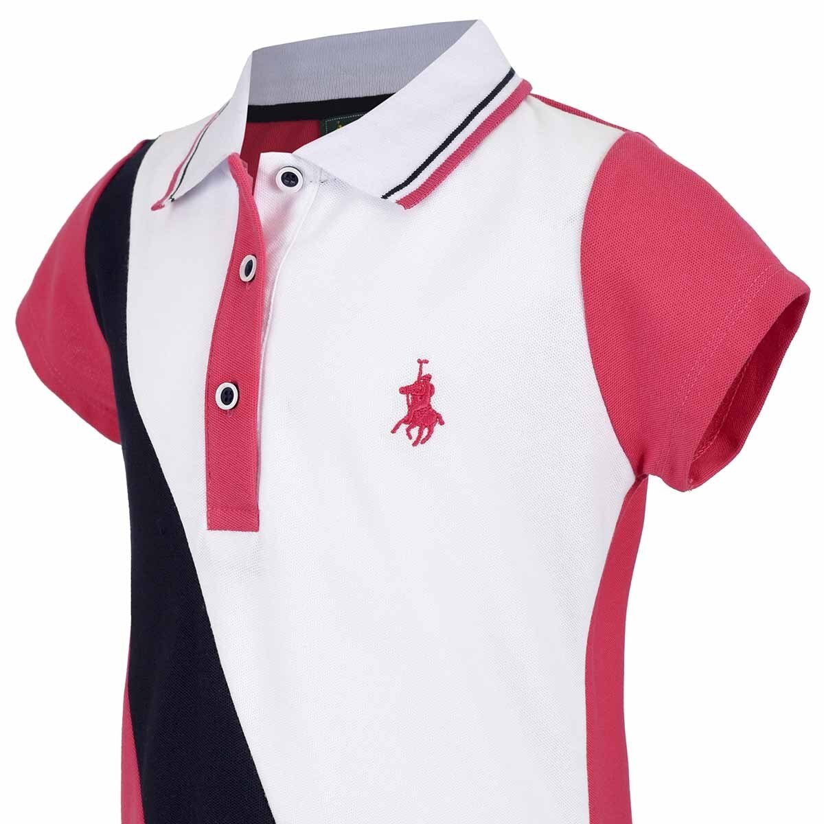Vestido en a Rosa Combinado para Niña Royal Polo Club Modelo 219587