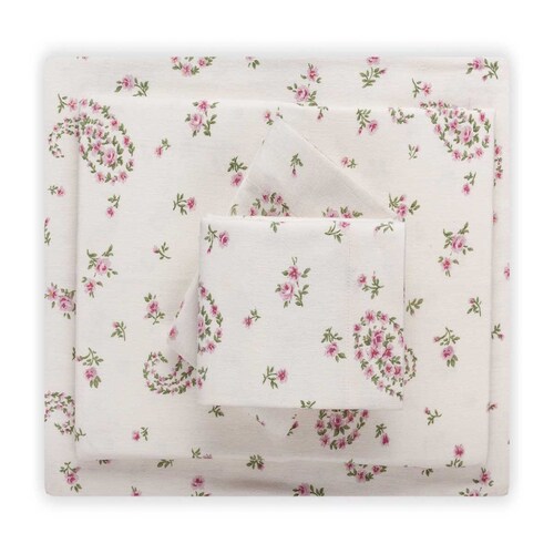Sábana de Franela Bristol Paisley Laura Ashley - Individual