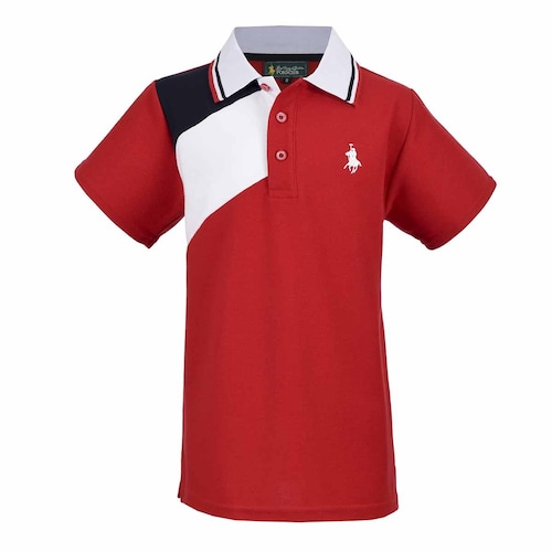 Camisa Polo Rojo Combinado para Ni&ntilde;o Royal Polo Club Modelo 229592-1