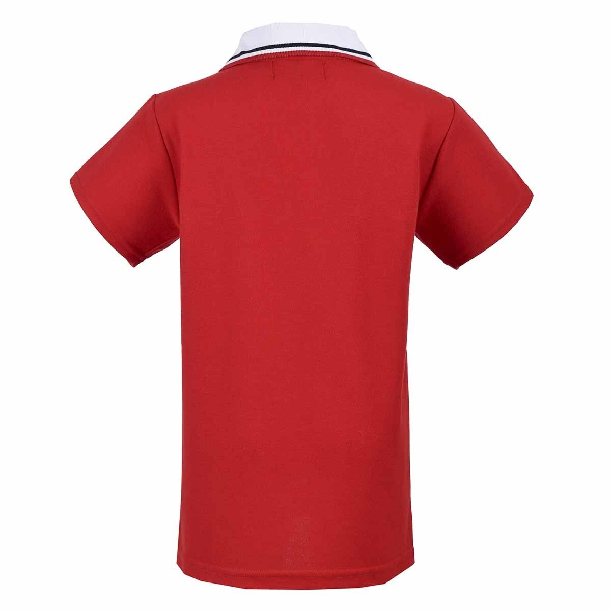 Camisa Polo Rojo Combinado para Niño Royal Polo Club Modelo 229592-1