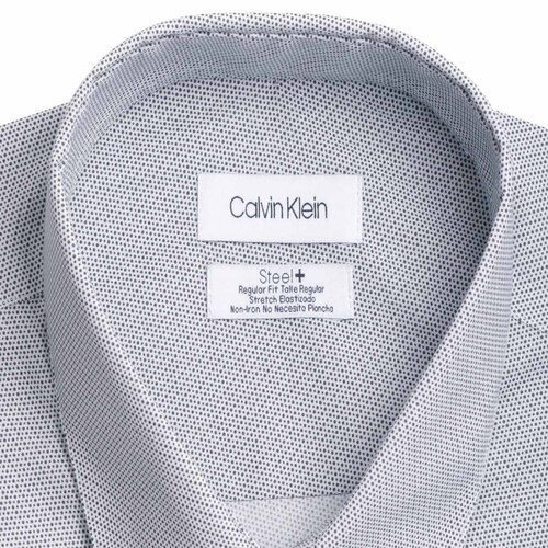 Camisa Calvin Klein Regular Fit Steel Gris Obscuro para Caballero Modelo 17K4793-022