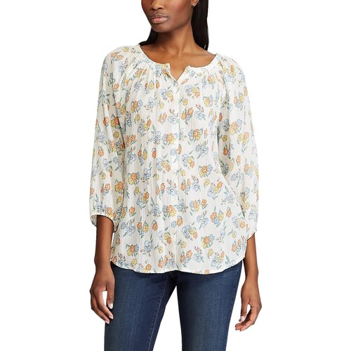 Blusa Casual Manga 3/4 Sims Chaps
