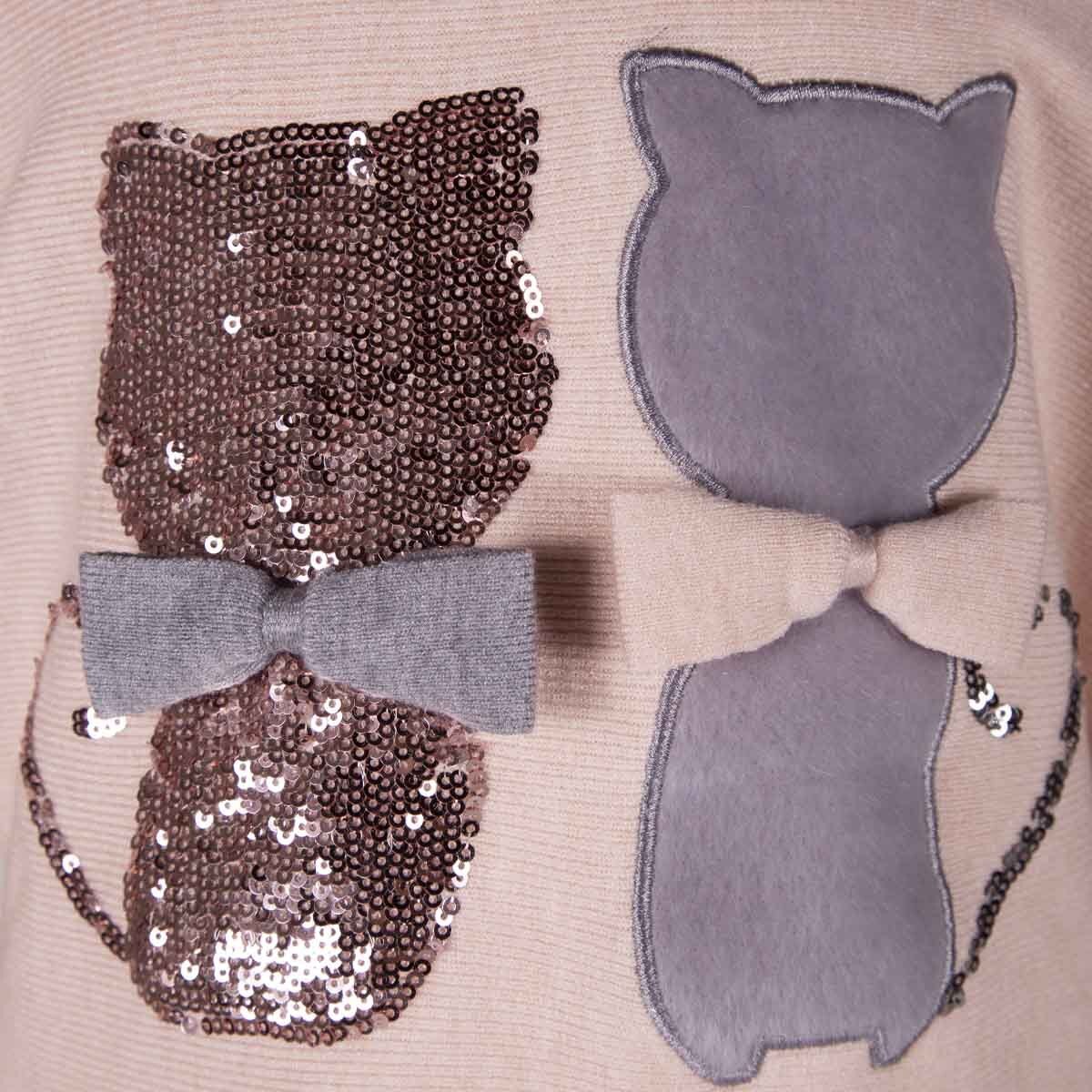 Suéter de Gatos con Lentejuelas para Niña Philosophy Jr Girls Modelo Xn508K