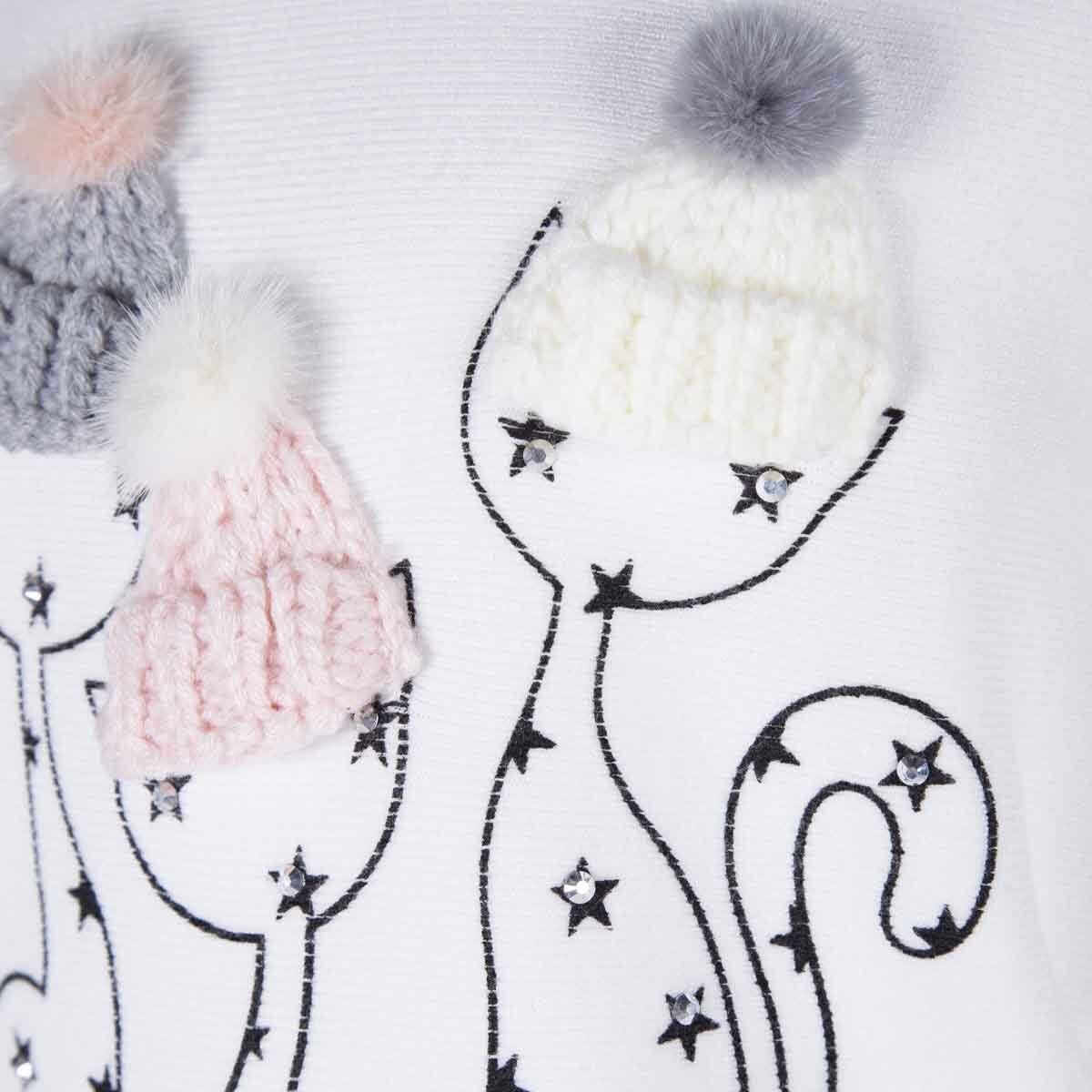 Suéter de Gatos con Gorros para Niña Philosophy Jr Girls Modelo Xn504K