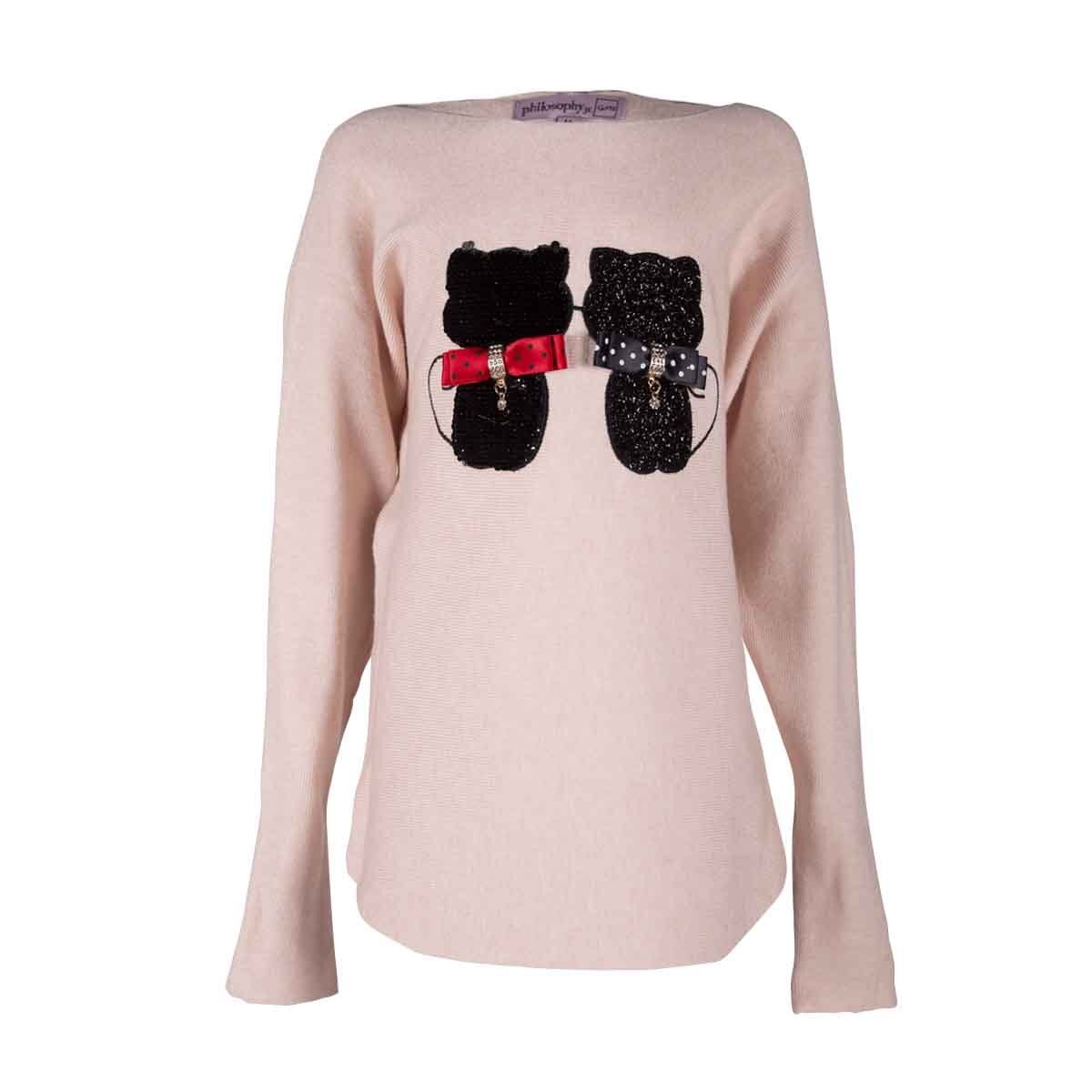 Suéter de Gatos con Moños para Niña Philosophy Jr Girls Modelo Xn507K