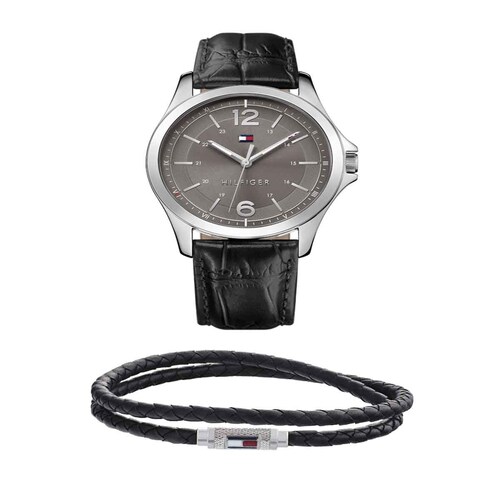 Reloj Negro Tommy para Caballero Modelo Gift Set 2770070