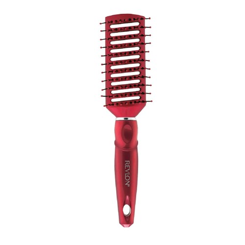 Revlon Cepillo Delgado Estilo Túnel Rojo True Red