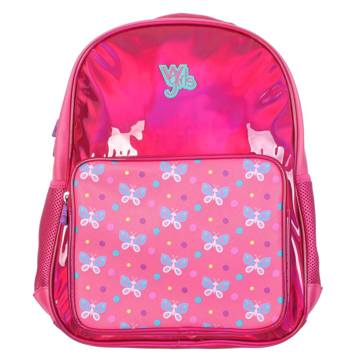 Mochila Rosa Mexicano Diseño Mariposas W Girls