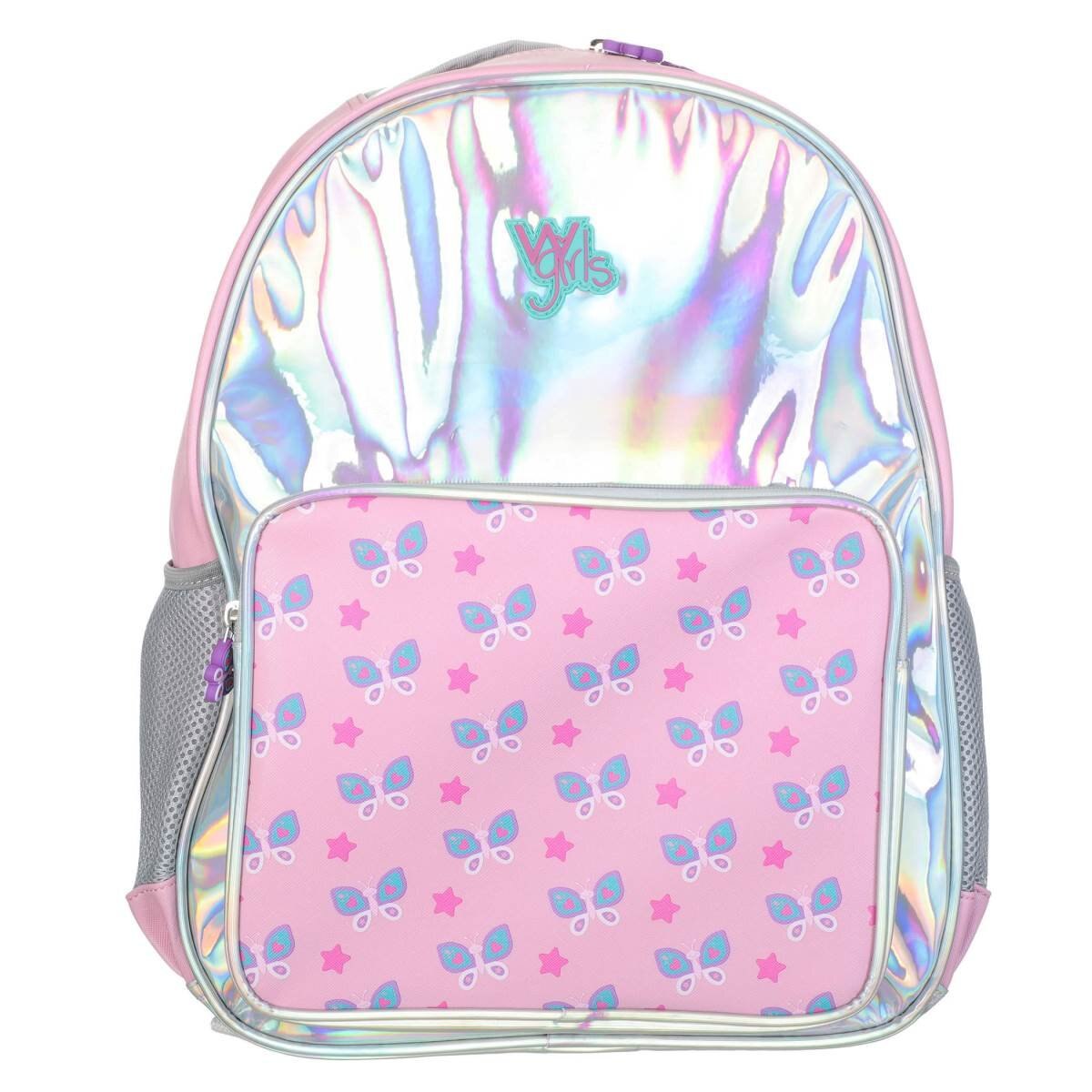 Mochila Plata con Mariposas W Girls
