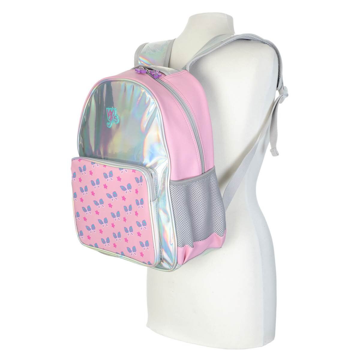 Mochila Plata con Mariposas W Girls