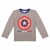 Pijama Gris Combinado para Niño Capitán América Modelo Pdy0162