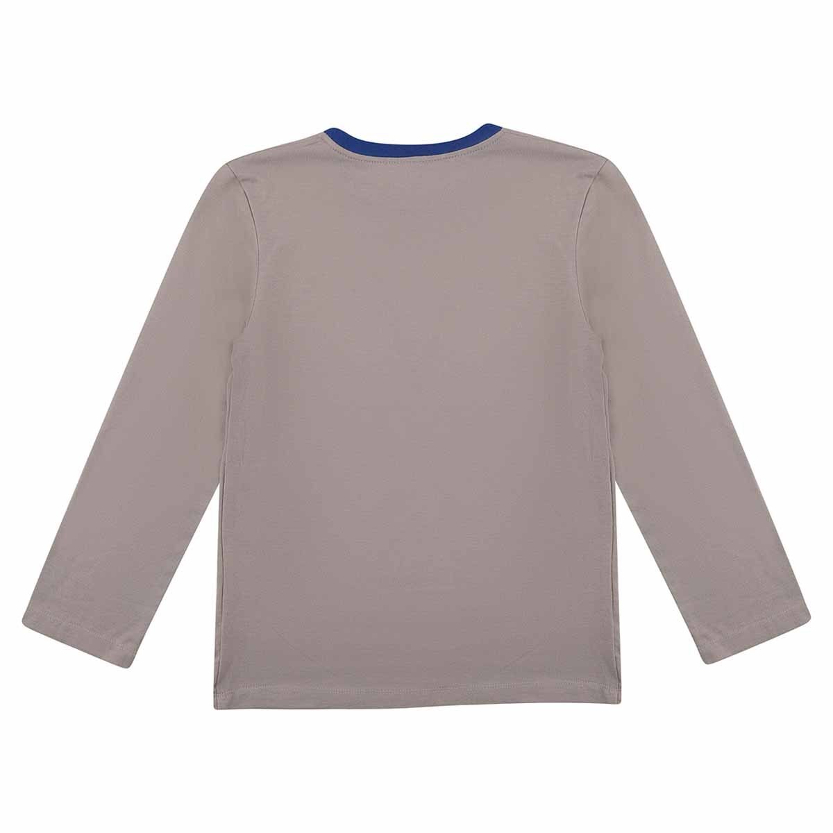 Pijama Gris Combinado para Niño Capitán América Modelo Pdy0162