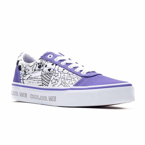 Tenis Morado para Ni&ntilde;a Vans Modelo Vn0A3Tfw16M