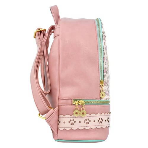 Bolso Backpack Rosa con Detalles Perrunos C2C