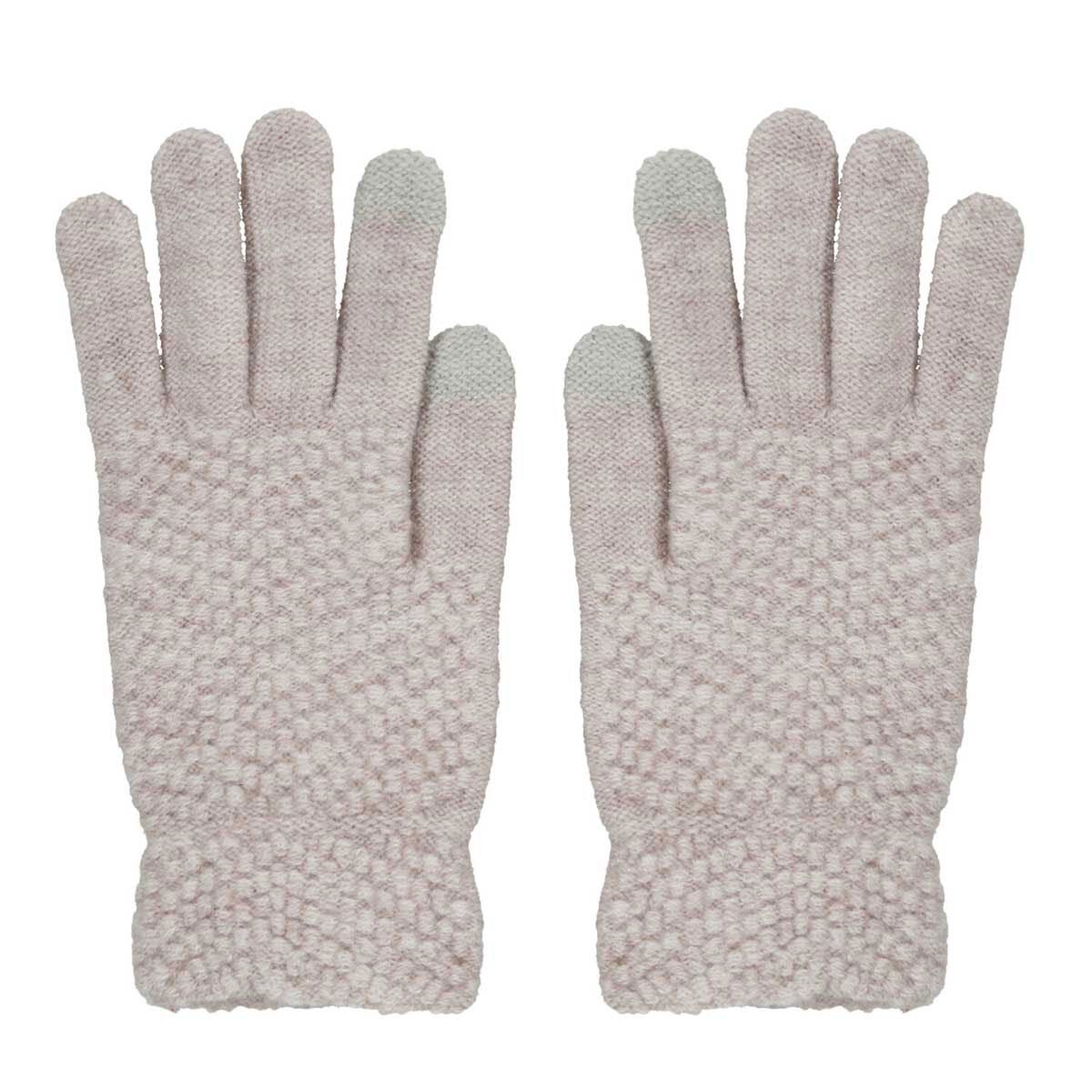 Guantes Tejidos Gris Claro Phi By Philosophy Jr