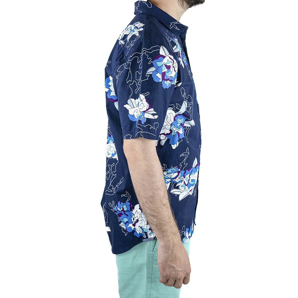 Camisa Manga Corta Azul Medio para Caballero Vans Modelo Vn0A4Ms9Yct